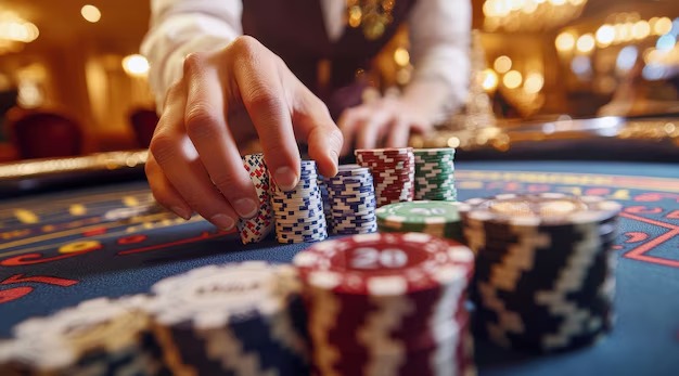 Live dealer rolling Lightning Dice at gacoan88 studio